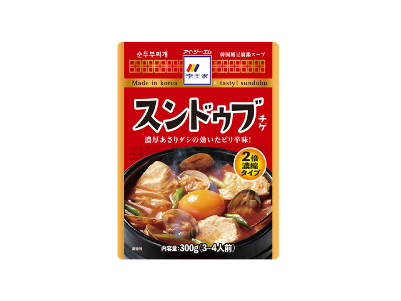 スンドゥブチゲの素 2倍濃縮300g（2022年秋冬新商品） | 株式会社アイジーエム（IGM） | ベトナム・韓国食材専門